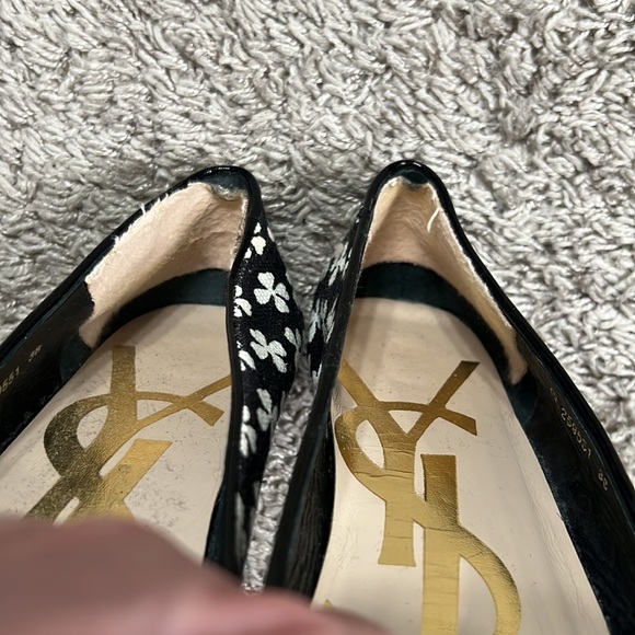 YSL Clover print canvas flats - Picture 9 of 9